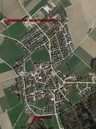 Erweiterung des Fernwärmenetzes in Adelshofen